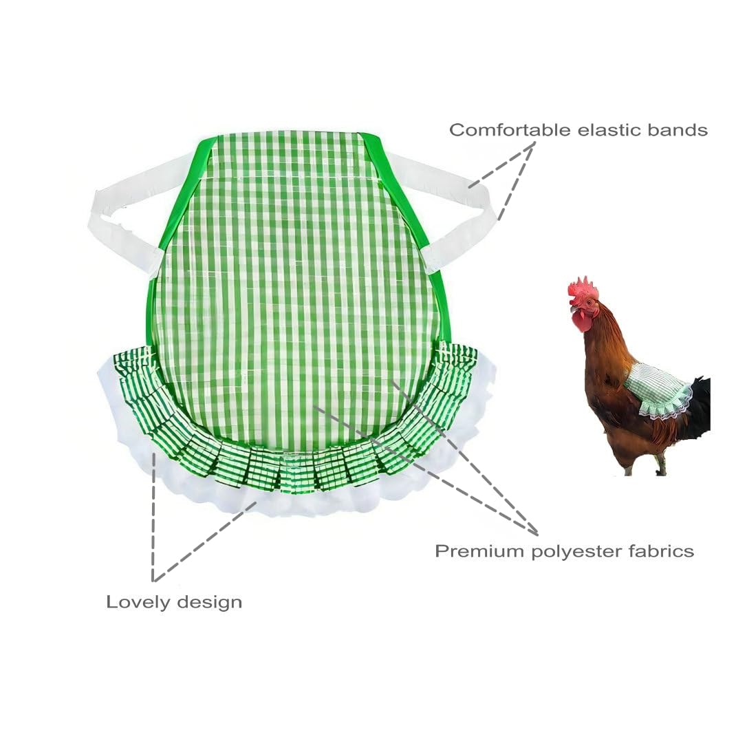 6pcs Chicken Saddles for Hens - Protective Hen Apron, Poultry Saver Vest, Chicken Protector Clothes for Backyard Flock (Ideal for Preventing Feather Loss & Pecking Injuries) - Perfect for Free-Range Chickens, Small Farms & Backyard Coops