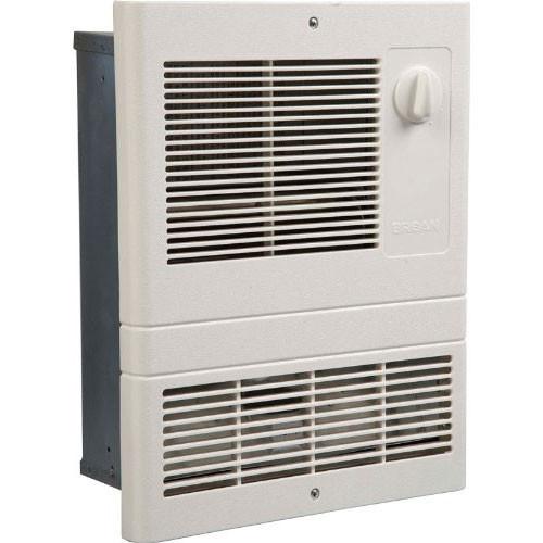 Broan 9815WH White High Capacity 1500W Rapid Warm Wall Heater with Fan - Perfect for Bathroom, Bedroom & Basement Heating