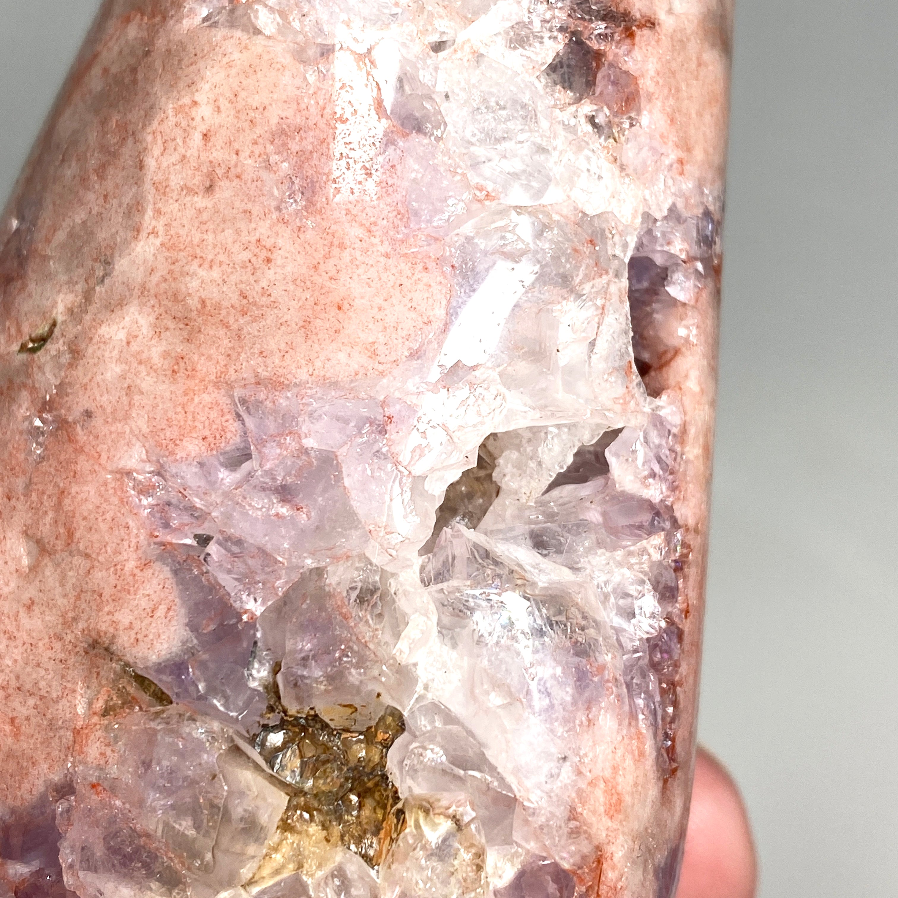 Natural Pink Amethyst Freeform Stone - Healing Crystal for Meditation, Yoga & Home Decor (PAF 03) | Perfect for Spiritual Gifts, Reiki Energy Work & Positive Vibes