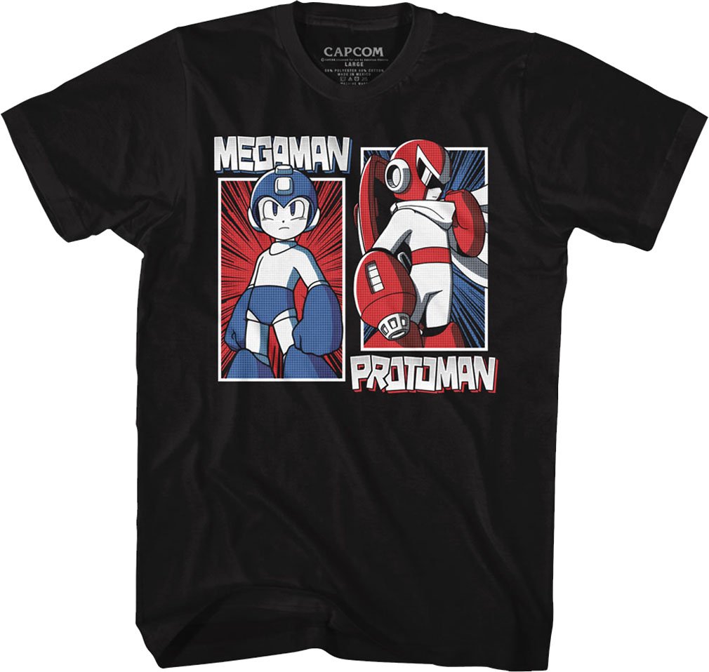 **Mega Man Men's Rock & Blues Graphic T-Shirt – Cool Vintage Video Game Tee for Casual Wear, Concerts & Gamer Style**