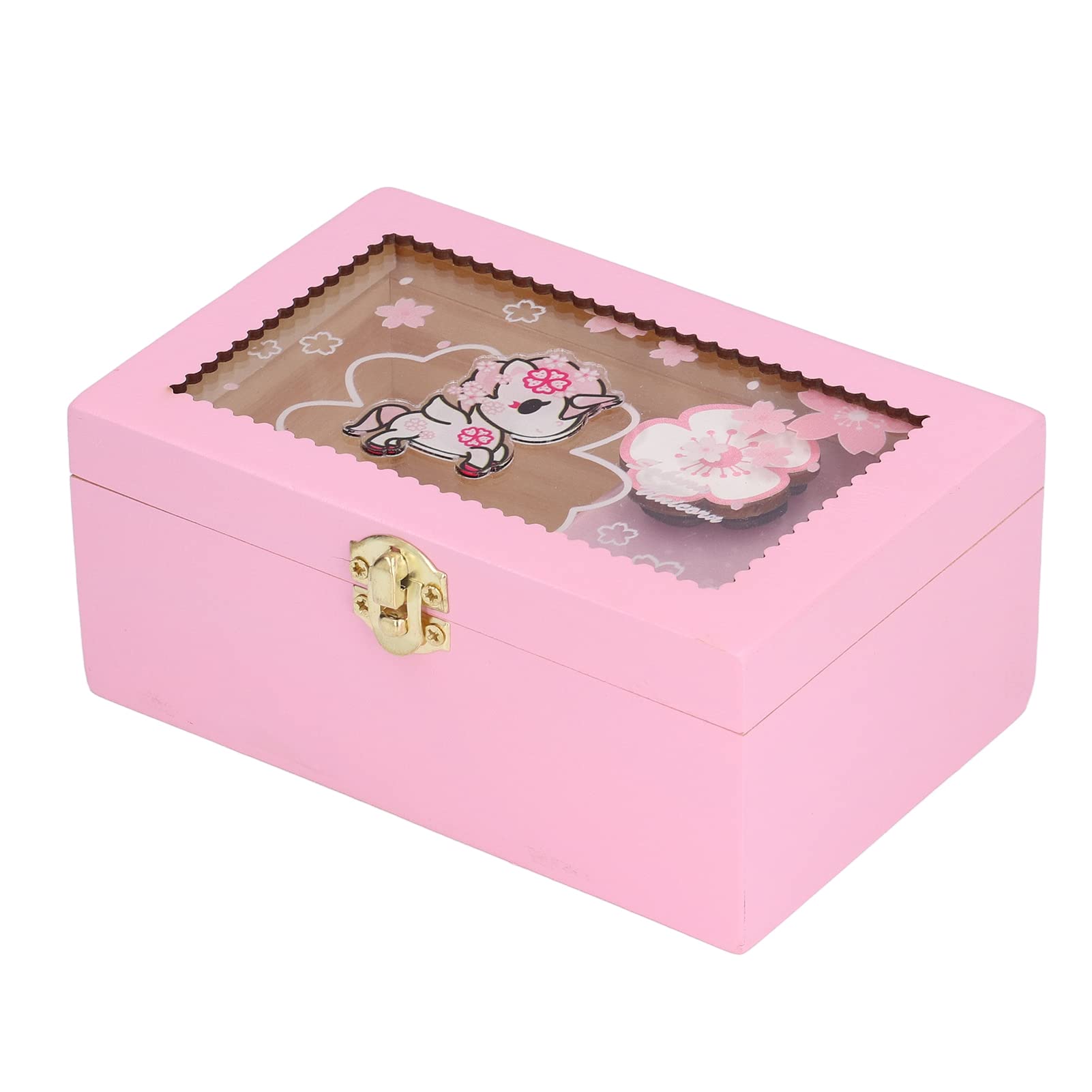 Girls Jewelry Box - Decorative Pink Horse Design Jewelry Organizer for Kids | Perfect for Bedroom, Dresser & Gift Giving