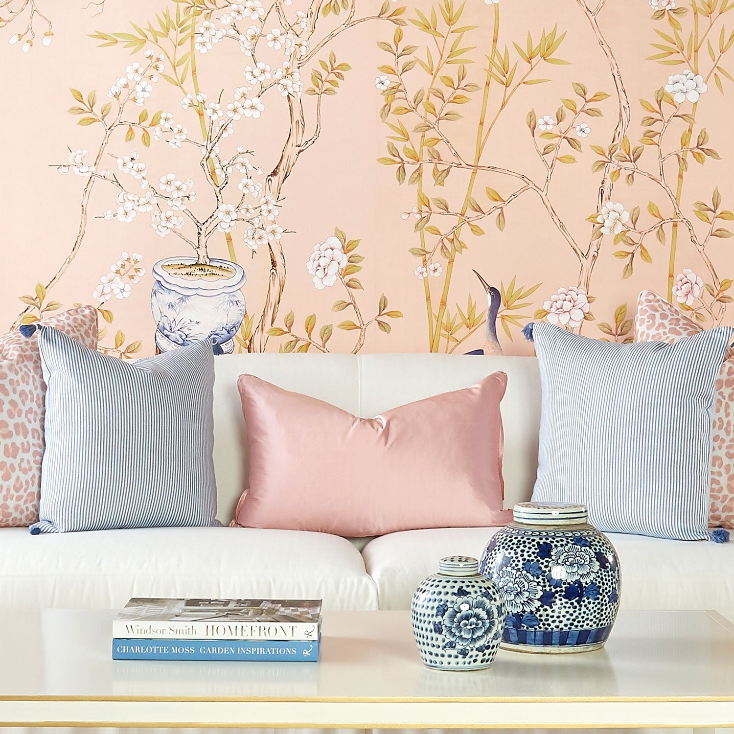 Belfort in Blush Mural - Premium Peel and Stick Wallpaper - Elegant Floral Design for Bedroom, Living Room & Nursery Decor - Easy to Install & Removable