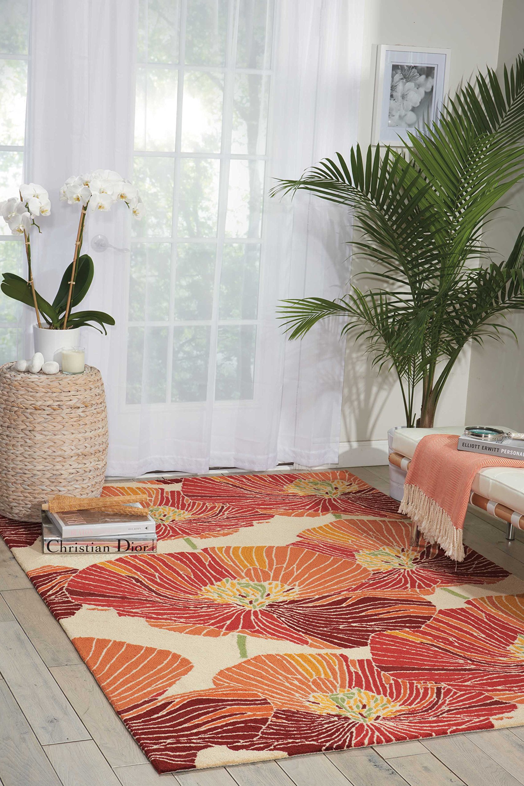 Nourison Fantasy Floral Sunset 3'6