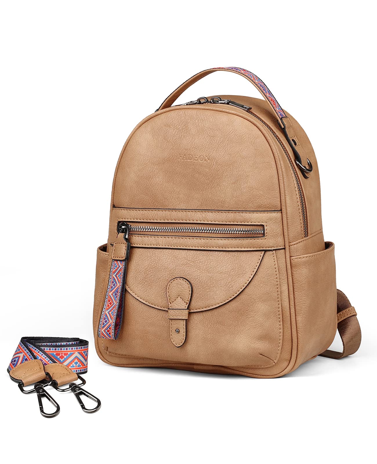 FADEON Mini Backpack Purse for Women - Stylish Leather Small Backpack with Spacious Design, Fashionable Shoulder Bag for Daily Use, Work, Travel & School Accessories