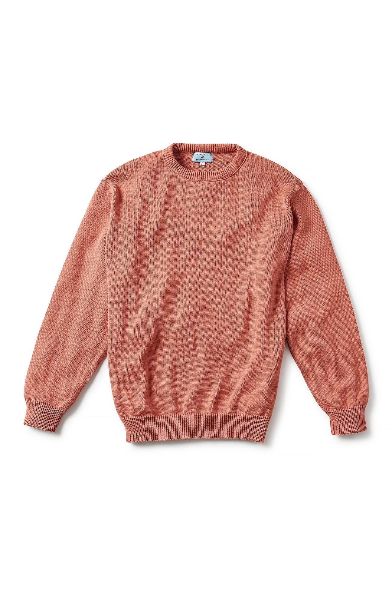 Yachtsman Crewneck Sweater Brick Red - Premium Cotton Knit Pullover for Men | Perfect for Sailing, Yachting & Casual Wear