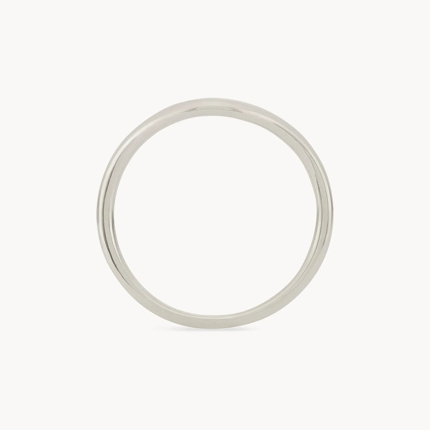 14K White Gold Plain Wave Band Ring - Elegant & Minimalist Jewelry for Women, Perfect for Everyday Wear, Weddings & Special Occasions