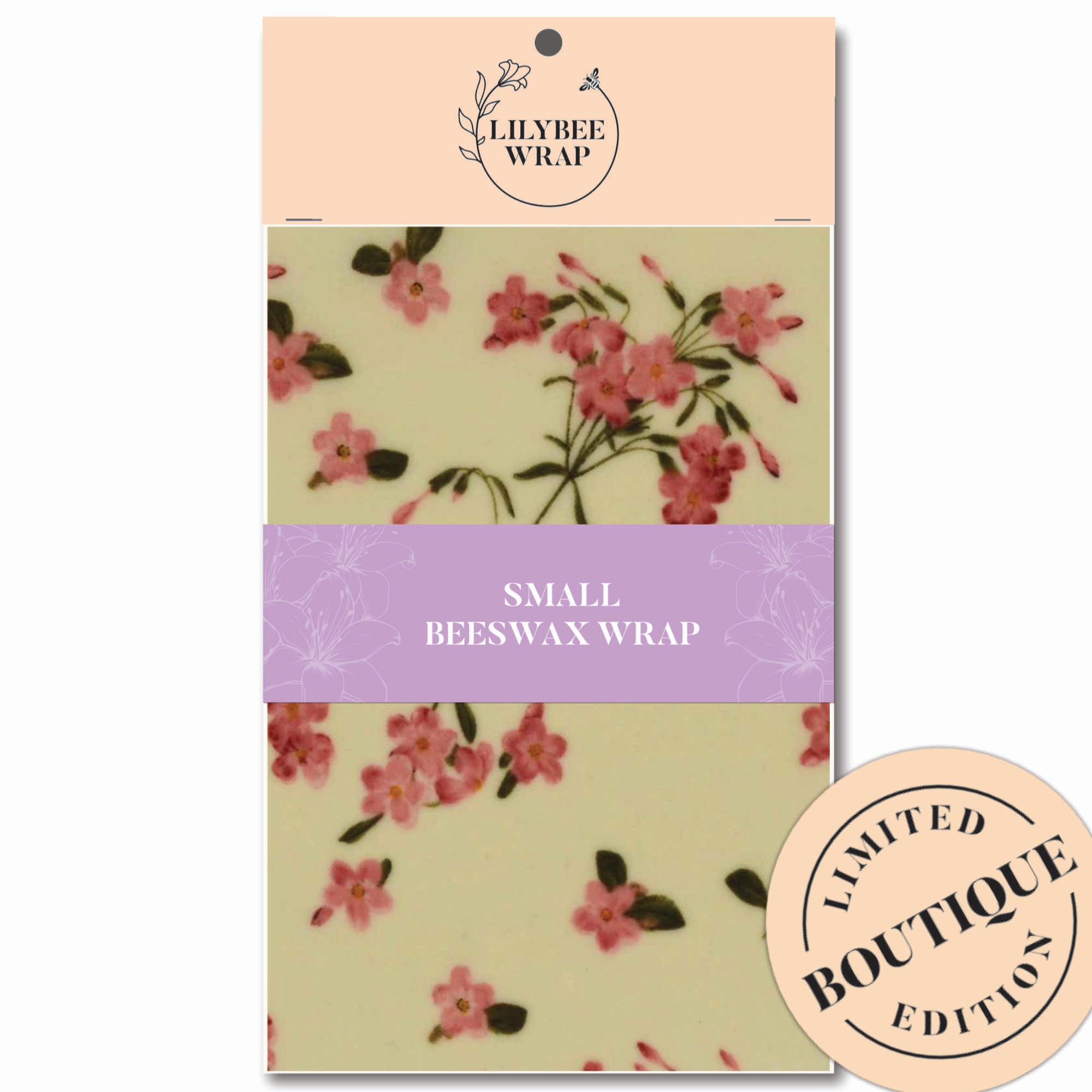 Eco-Friendly Small Beeswax Food Wraps - Reusable & Sustainable Alternative to Plastic Wrap - Perfect for Food Storage, Lunch Boxes, and Picnics | Jasmine Scented Natural Beeswax Cloth
