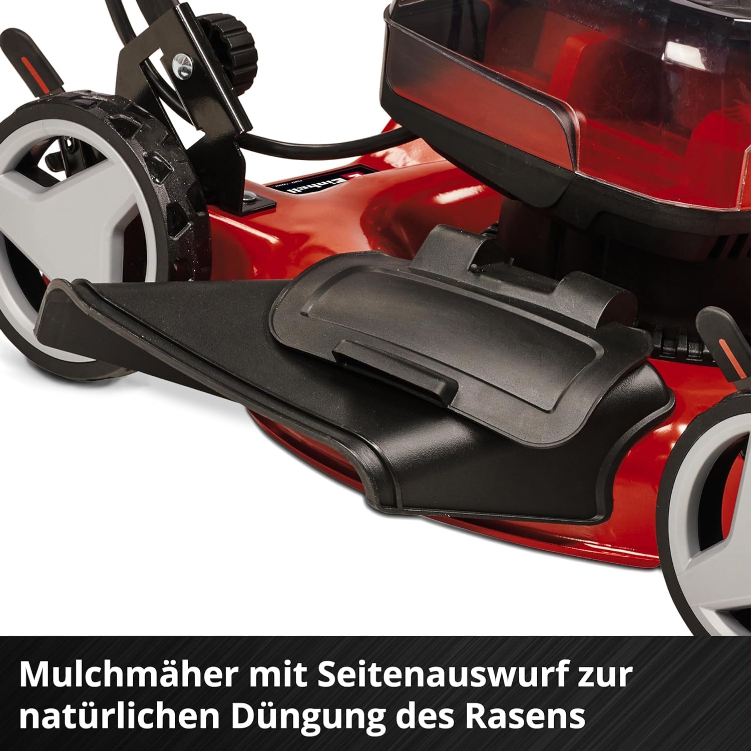 Einhell GE-CM 36/48 Li M-Solo Power X-Change Cordless Lawn Mower - 36V, 48cm Cutting Width, Brushless Motor, Mulching Function, Adjustable Cutting Height 30-75mm, Covers Up to 1000m² (Battery Not Included) - Perfect for Medium-Sized Lawns, Gardens, and Backyards