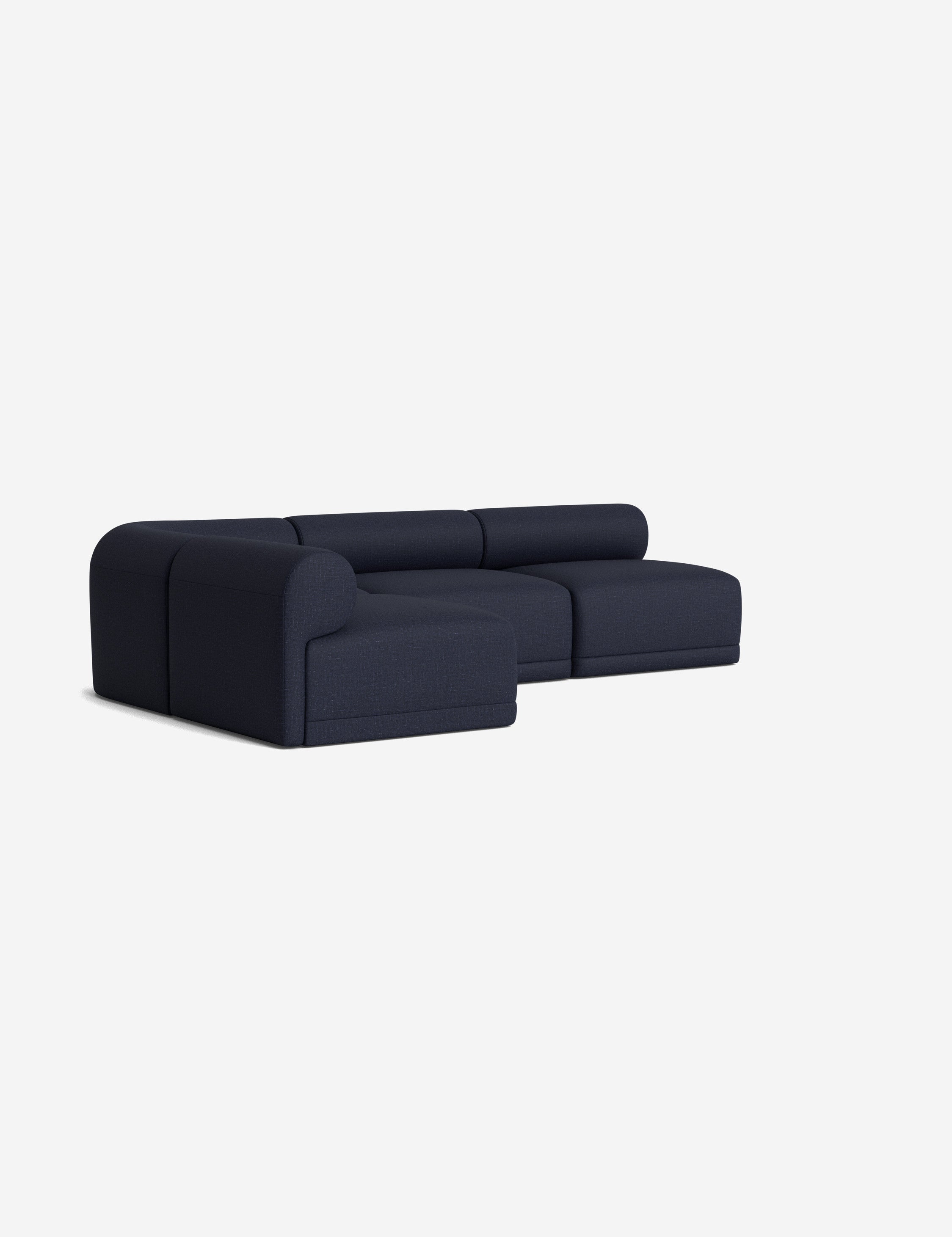 Modern Carson Sectional Sofa - Comfortable L-Shaped Couch for Living Room, Family Room & Home Theater - Soft Fabric Upholstery with Reversible Chaise