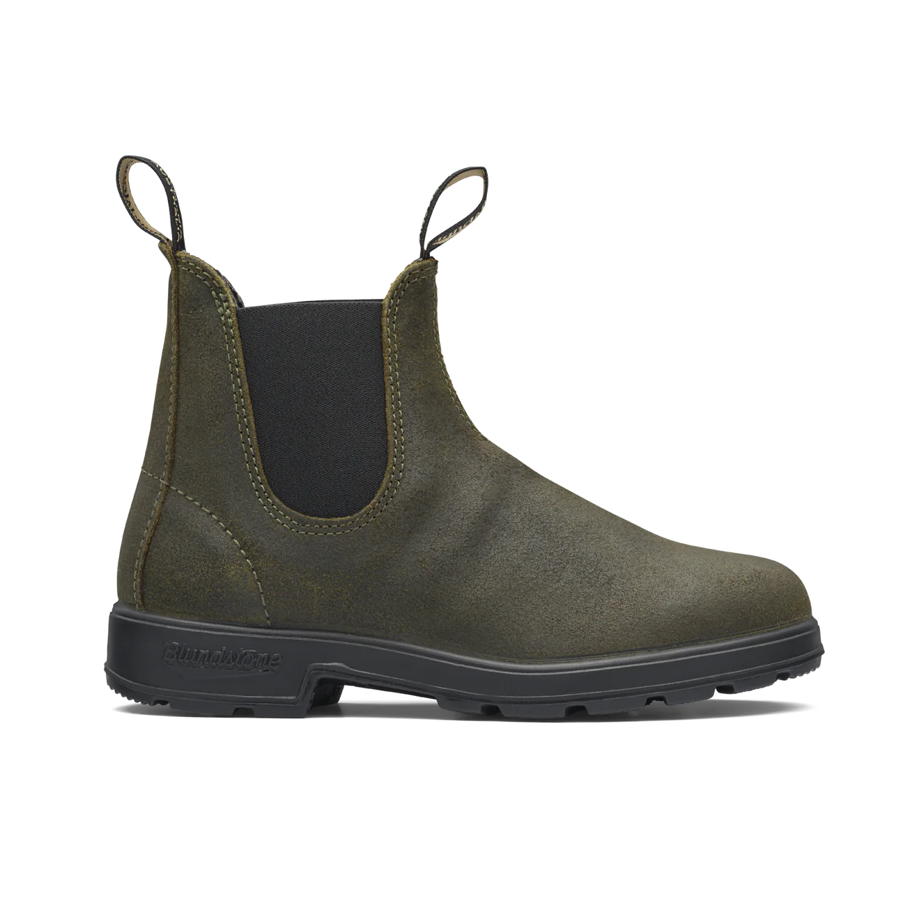 Blundstone 1615 Olive Chelsea Boots for Men & Women - Comfortable & Durable Leather Ankle Boots for Work, Outdoor & Casual Wear