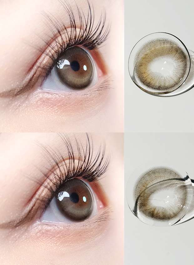Butterflos Gray Monthly Contact Lenses (2 Pack) - Premium Silicone Hydrogel Lenses (BOGO Free) for Daily Wear & Special Occasions