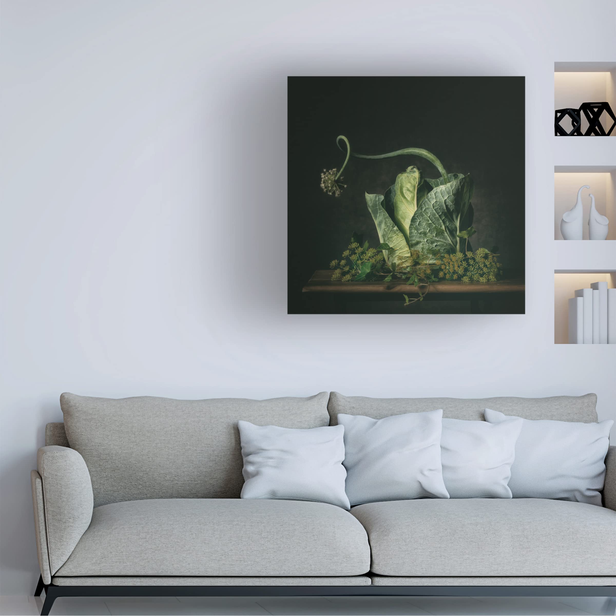 Trademark Fine Art 'A Green Fairytale' Canvas Wall Art by Monique Van Velzen - Nature Inspired Home Decor for Living Room & Bedroom