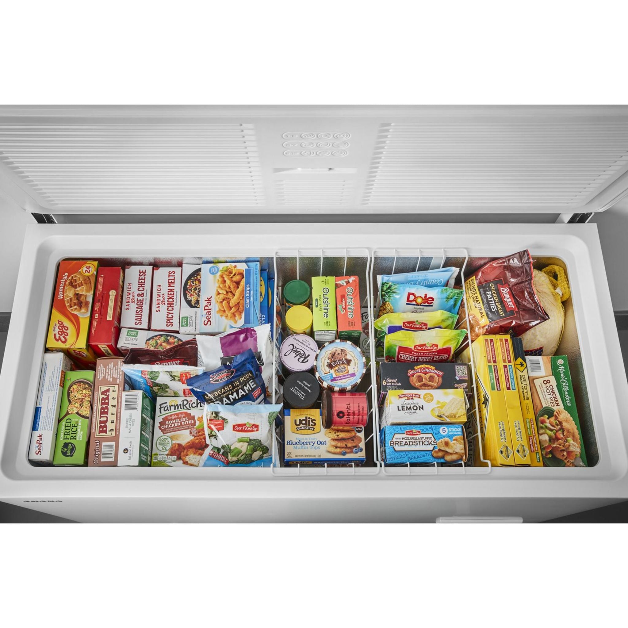Amana AZC5216LW 7.0 Cu. Ft. Chest Freezer in White - Energy Efficient, Deep Freeze Storage for Home, Garage, or Basement - Perfect for Bulk Food, Meat, and Frozen Goods