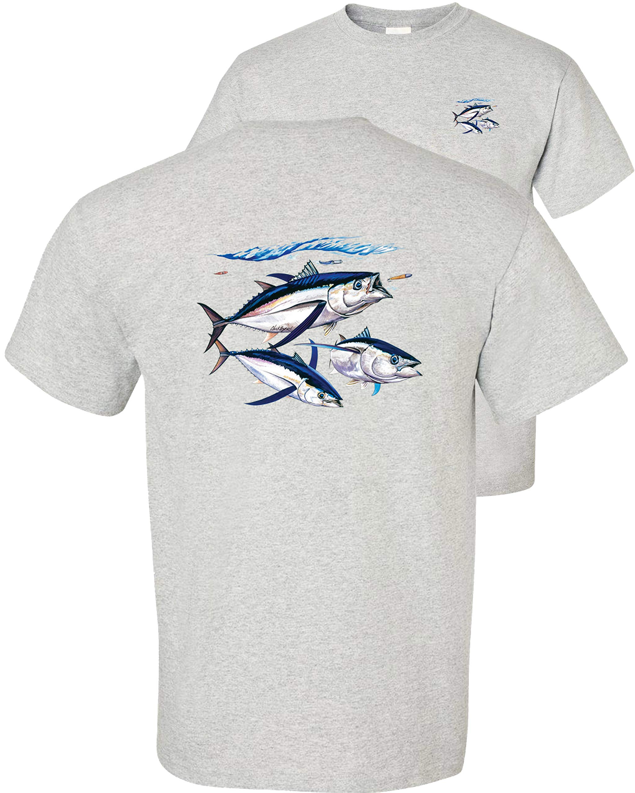 Bluefin Tuna Fishing T-Shirt - Albacore Saltwater Deep Sea Angler Tee for Men & Women - Perfect for Fishing Trips, Boat Parties & Outdoor Adventures