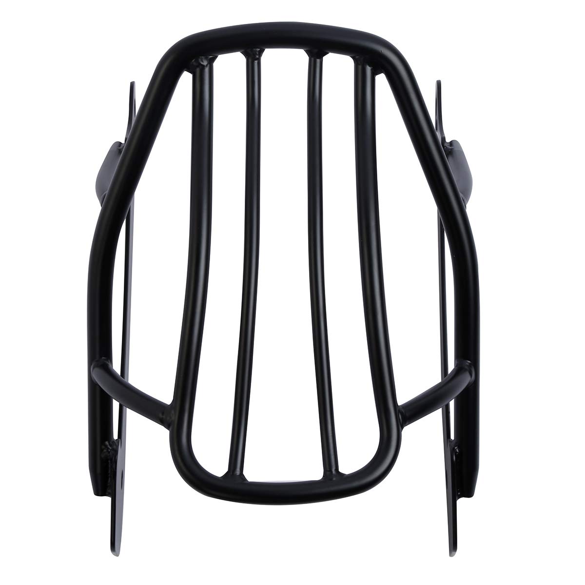 TCT-MOTORPARTS Black Heavy-Duty Solo Luggage Rack for Harley Dyna Street Bob & Super Glide 2006-2017 Models (Replaces OEM 52796-09) - Perfect for Motorcycle Touring & Daily Commuting