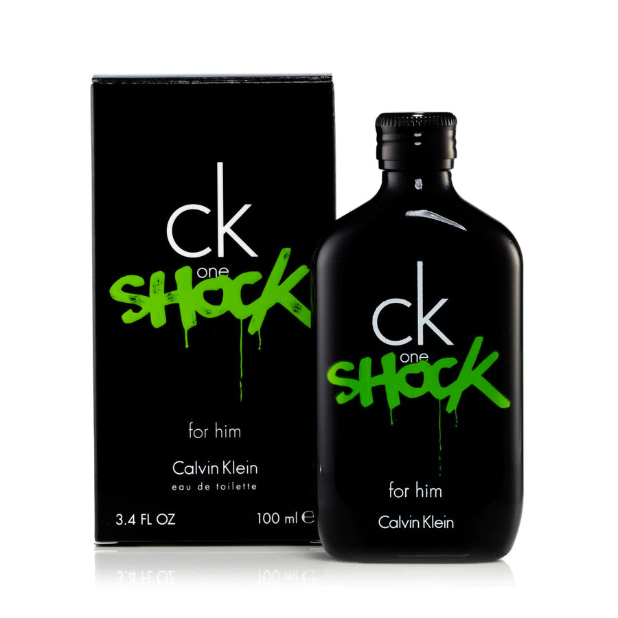 CK ONE Shock 3.4 oz Eau De Toilette Spray for Men - Fresh Citrus & Spicy Fragrance | Perfect for Daily Wear, Office & Date Night