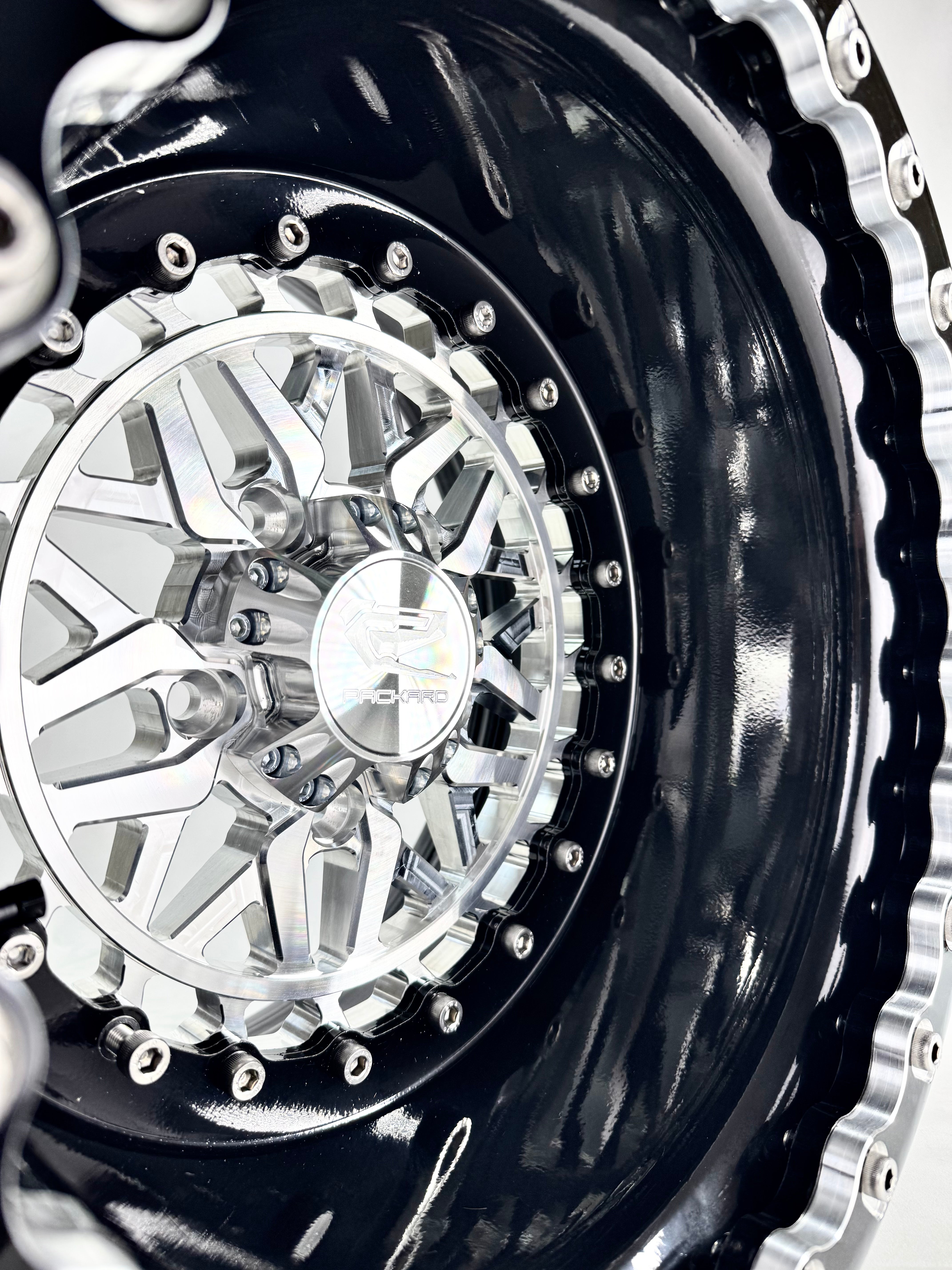 Ultra Light Apollo Beadlock Silver Wheel for RZR PRO R 5x4.5 Bolt Pattern - Off-Road & Trail Riding Accessories