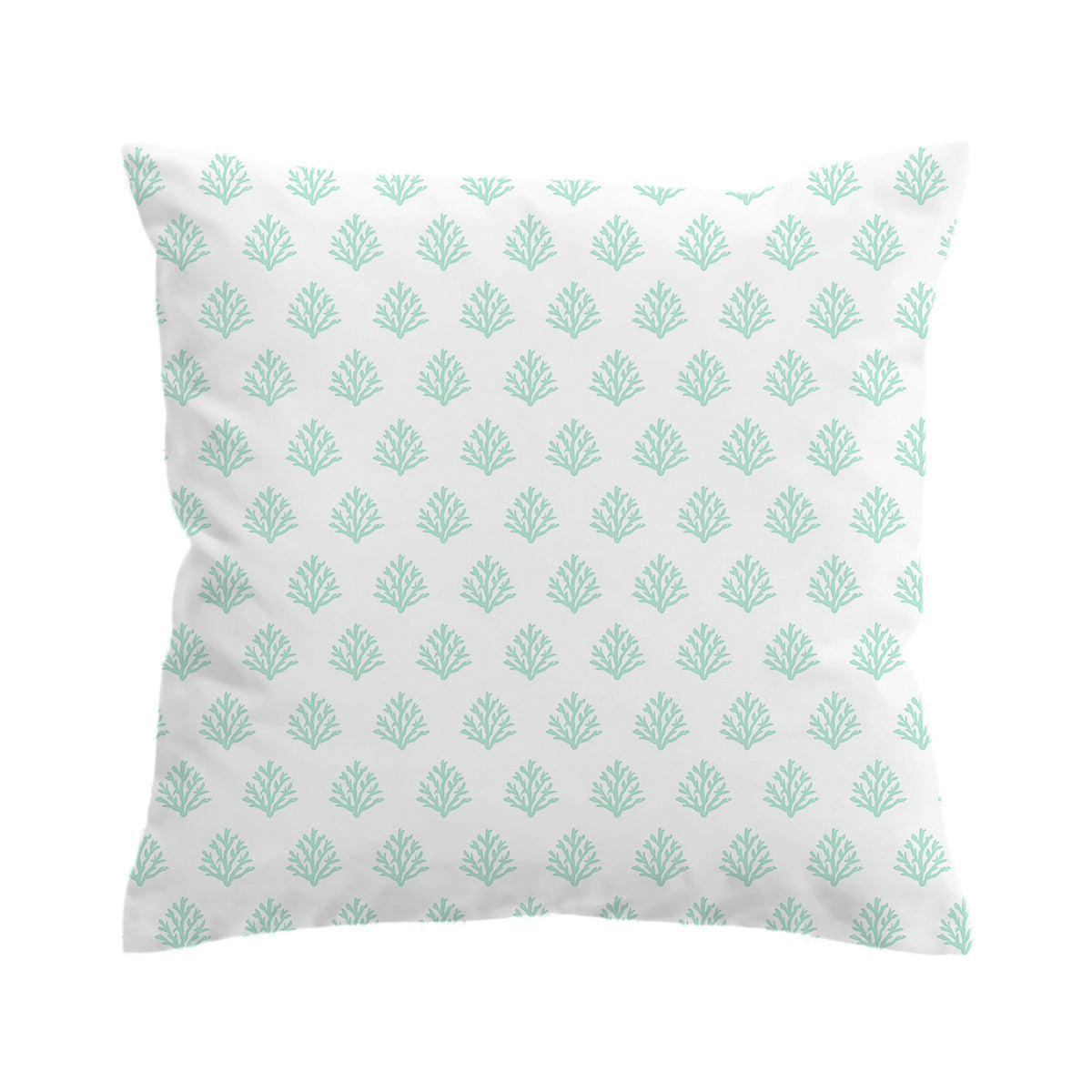 Coral Mint Pillow Cover - Soft & Breathable Decorative Pillowcase for Bedroom, Sofa, or Couch - Perfect for Home Decor, Living Room, and Guest Room