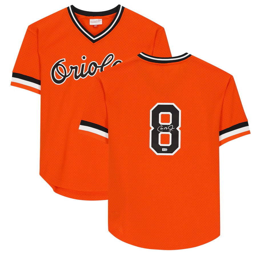 Authentic Cal Ripken Jr. Signed Baltimore Orioles Mitchell & Ness Jersey - Limited Edition Collectible for Baseball Fans & Memorabilia Enthusiasts - Perfect for Display, Gifting, and Sports Memorabilia Collections