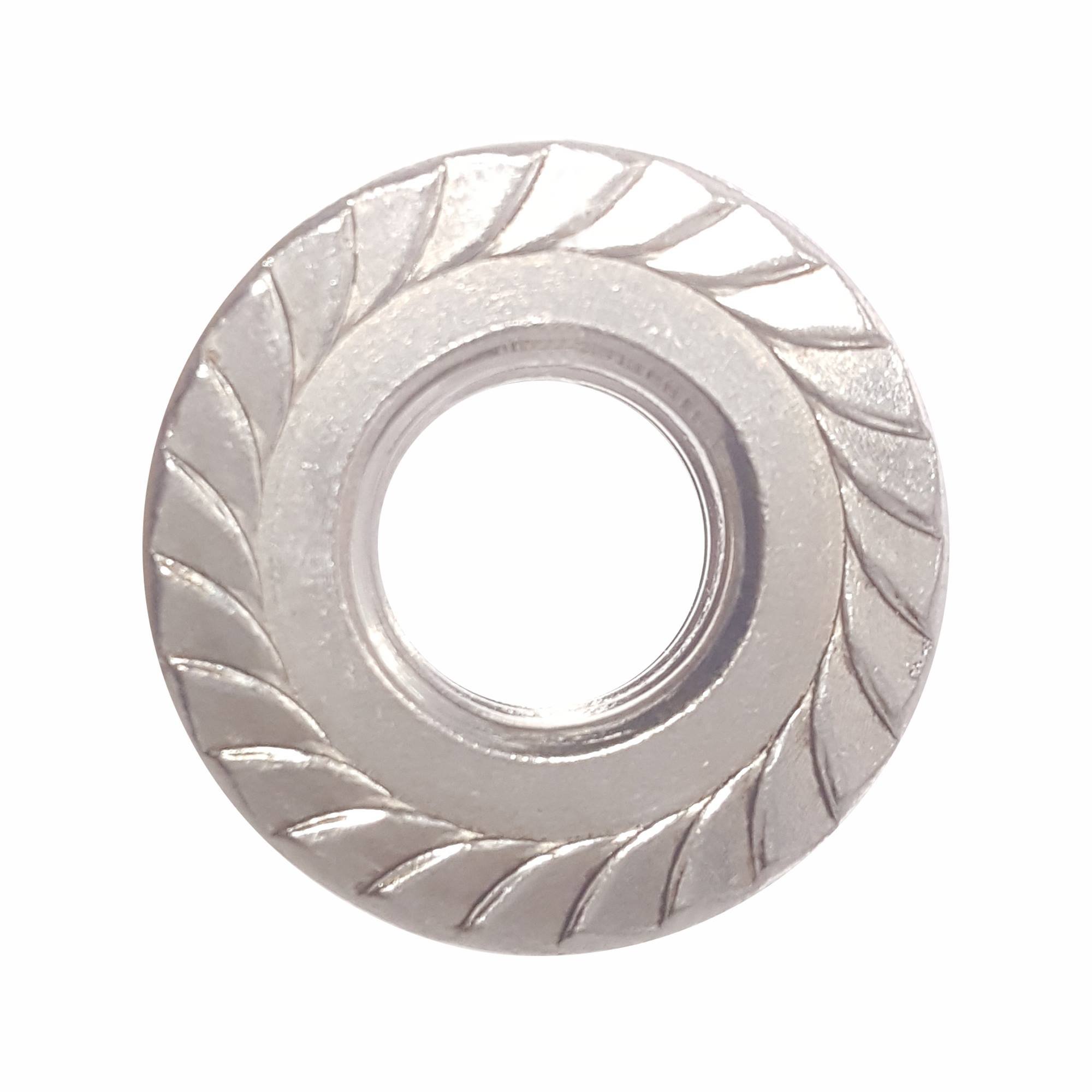 #10-32 Serrated Flange Nuts (100-Pack) - 18-8 Stainless Steel Hex Lock Nuts with Fine Plain Finish for Industrial, Automotive & Home DIY Projects - Perfect for Plumbing, Machinery Assembly & Equipment Maintenance