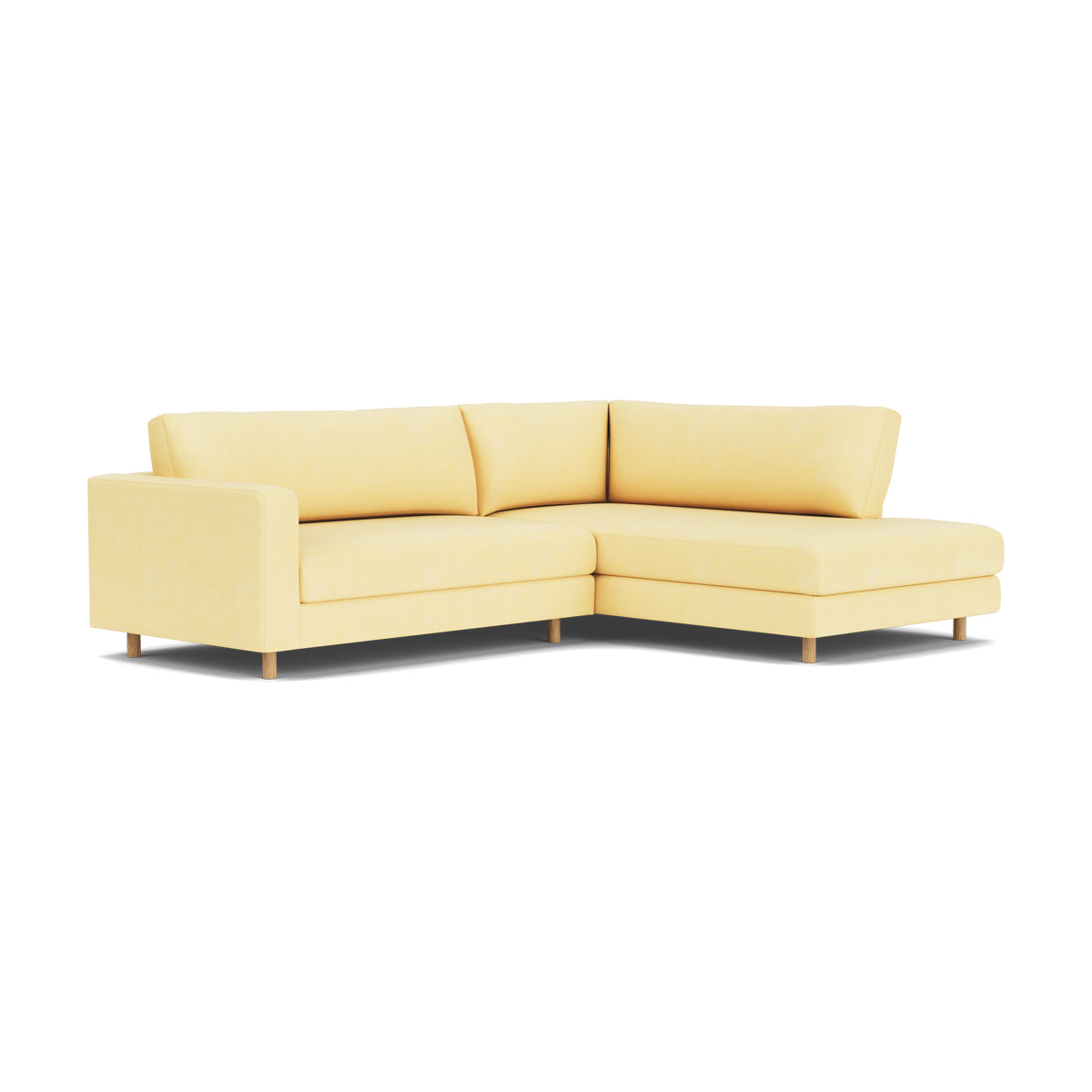 Douglas Fabric Right Corner Sofa - Modern L-Shaped Sectional Couch for Living Room, Small Spaces & Apartments | Comfortable Upholstered Furniture for Family Gatherings & Movie Nights