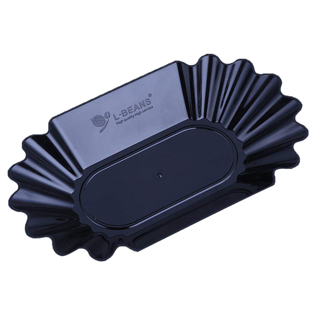 12-Piece Plastic Oval Coffee Cupping Sample Trays - Coffee Bean Tasting Dishes, Snack Plates for Baristas & Home Brewing - Perfect for Coffee Tasting, Cupping Sessions & Small Snacks Serving