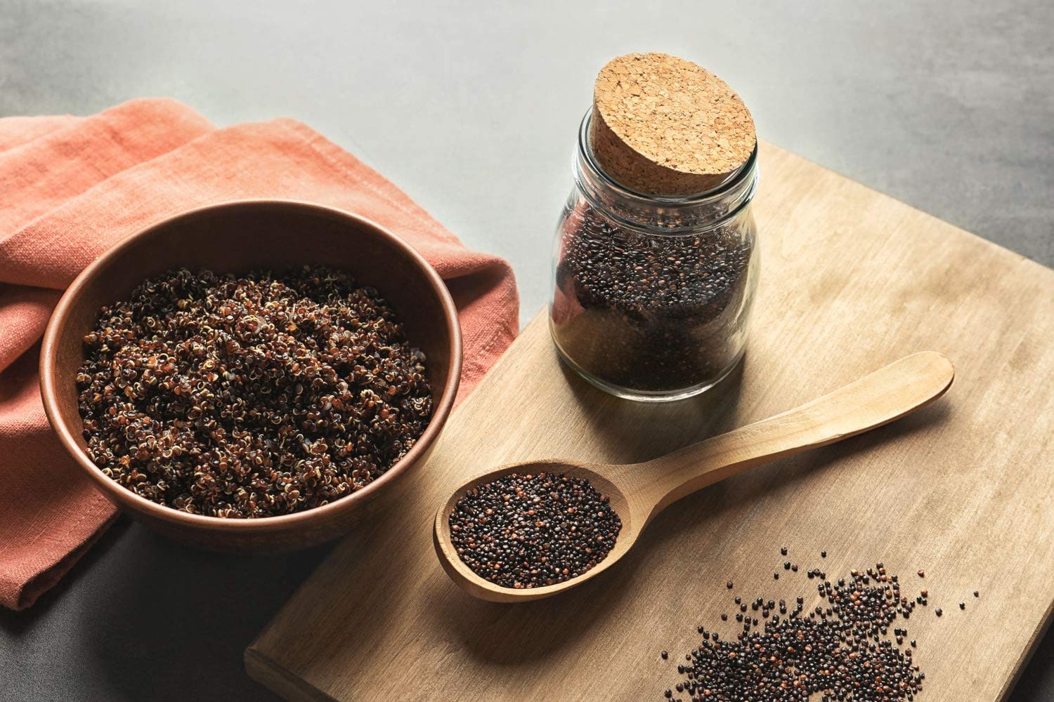 Organic Black Quinoa 20 lbs - Non-GMO Whole Grain, Sproutable, Kosher, Vegan, Sirtfood - High in Protein, Fiber & Healthy Fats - Easy to Cook for Salads, Soups, Stews & Meal Prep - Perfect for Healthy Eating & Weight Loss Diets