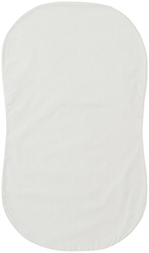 Halo Bassinest Fitted Sheet - 100% Organic Cotton Super Soft Bassinet Sheet for Baby Boys & Girls | Breathable Lightweight Mattress Pad Cover | Grey | Perfect for Nursery, Daycare & Travel