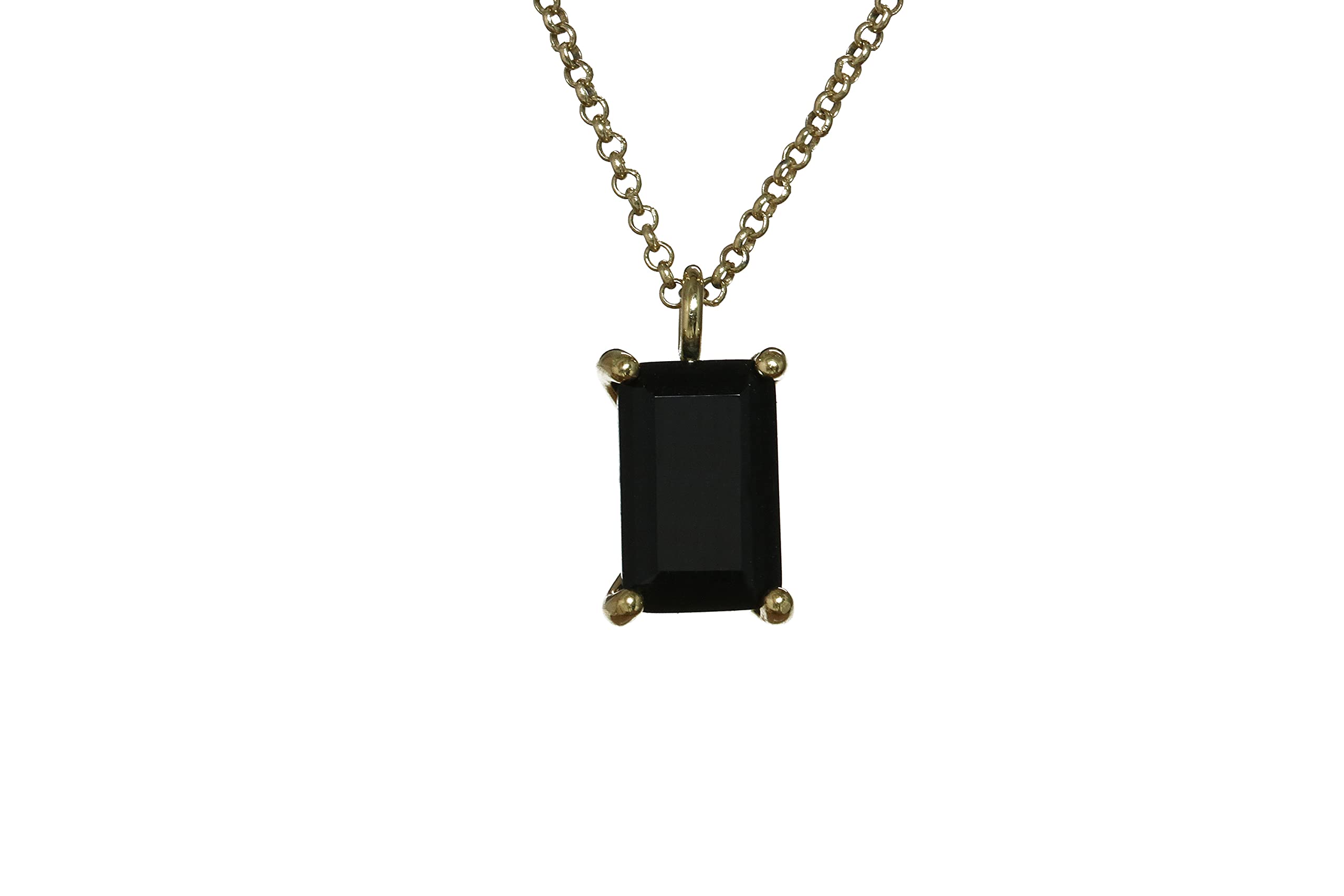 Handmade Black Onyx Necklace – Custom Birthstone Jewelry & Protection Crystal Pendant – Adjustable Chain & Material – Gift Box Included – Perfect for Spiritual Healing, Meditation & Everyday Elegance