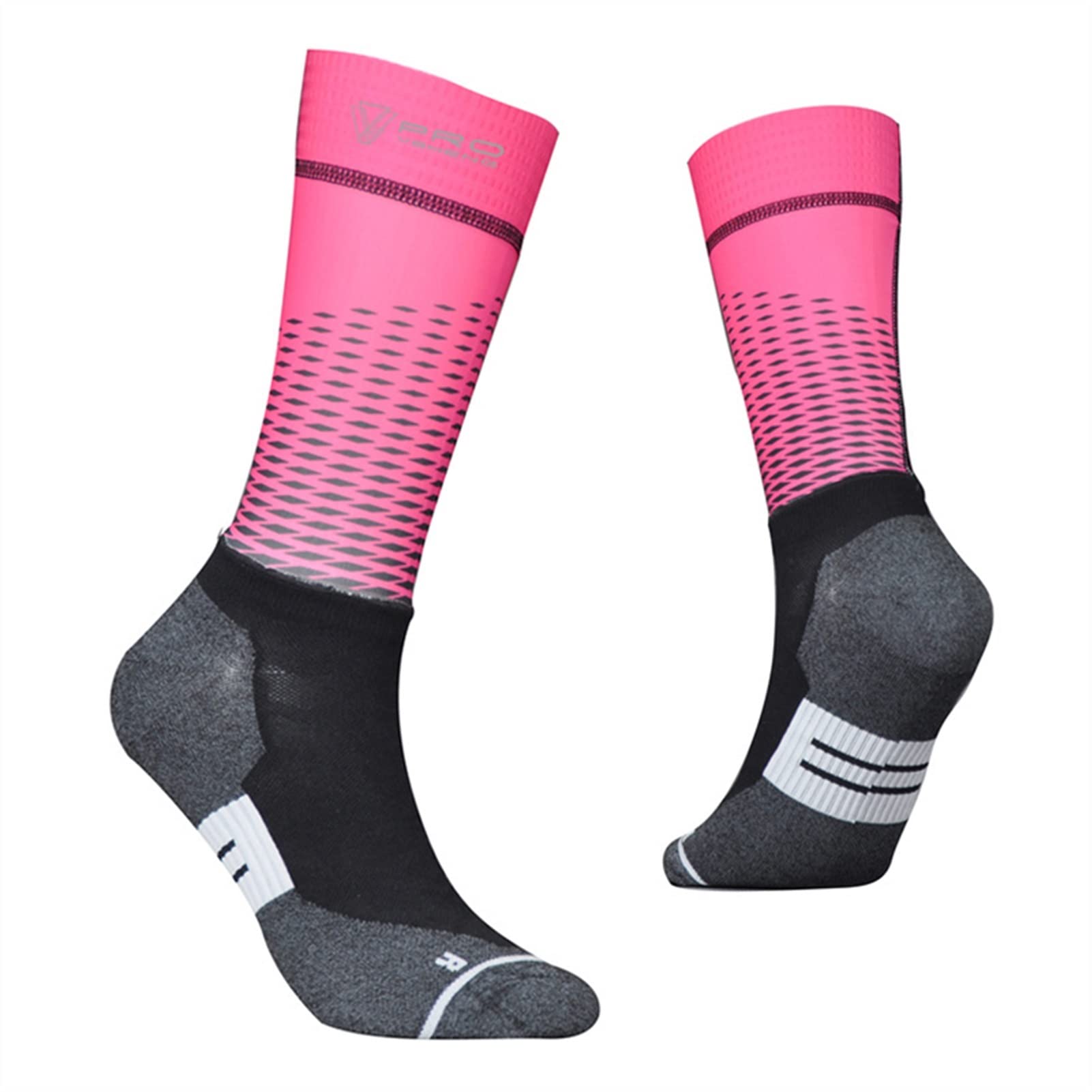 **Seamless Anti-Slip Cycling Socks - Professional Bike Team Aero Socks for Men & Women - Compression Socks for Road Bicycle & Outdoor Sports - Size 37-44 (10 Colors) - Perfect for Racing, Training & Long-Distance Riding**