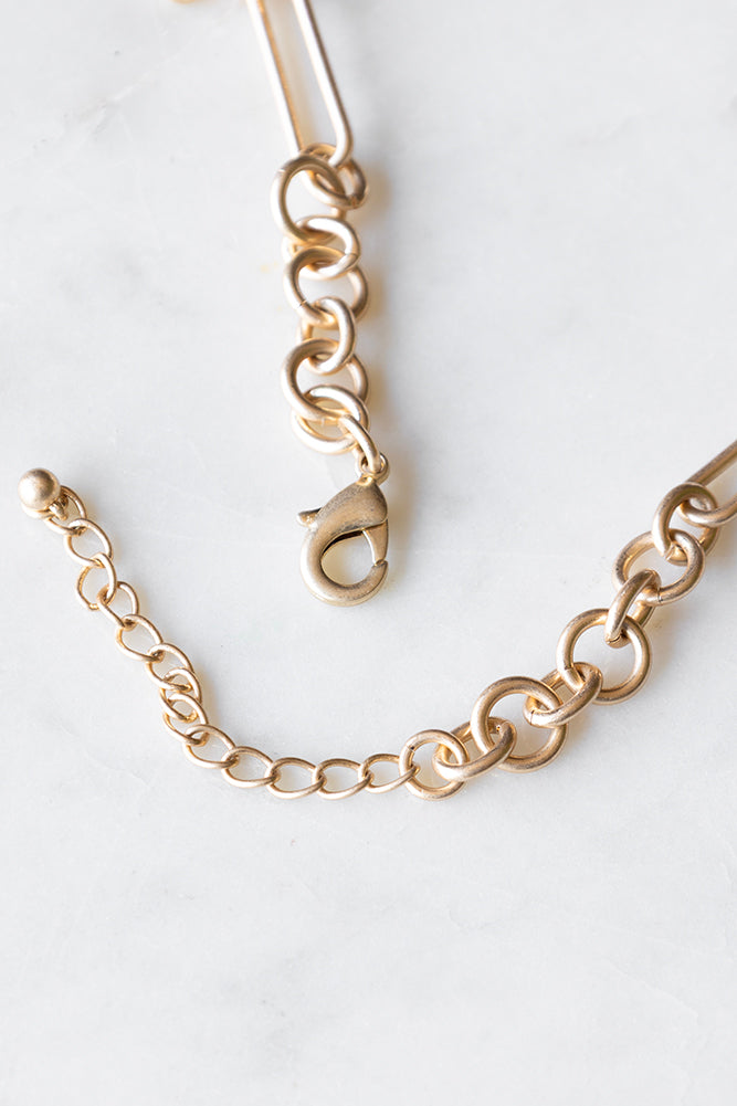 Chunky Gold Chain Necklace with Charms - Trendy Layered Statement Jewelry for Women, Perfect for Parties, Dates & Everyday Wear
