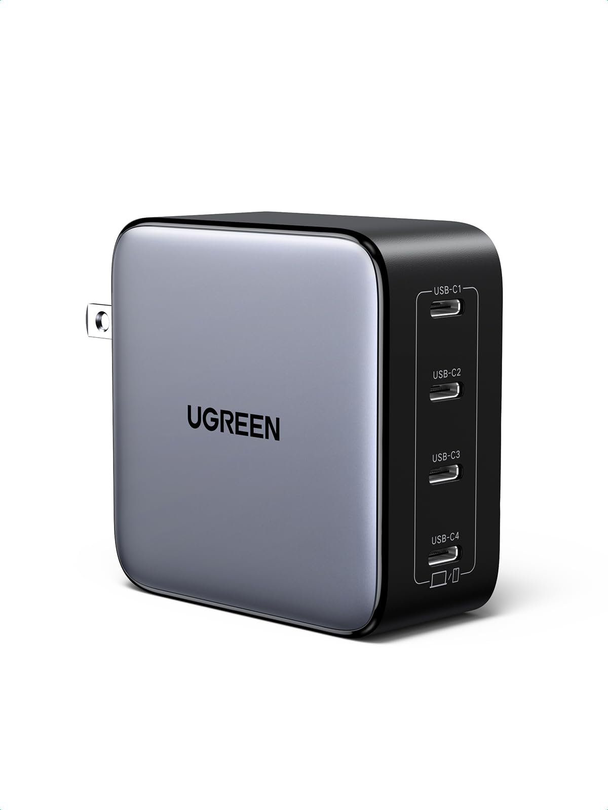 UGREEN Nexode 100W GaN 4-Port USB C Charger - Fast Charging Block for MacBook Pro/Air, Dell XPS, iPhone 16/15, Galaxy S24/S23, iPad Air, Pixel 8, Steam Deck - Perfect for Home, Office & Travel Charging Needs
