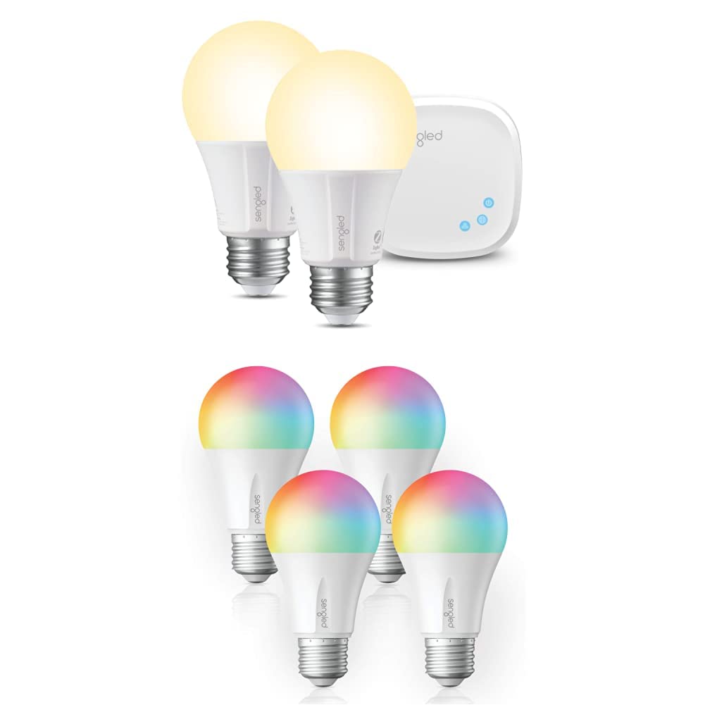Sengled Zigbee Smart Light Bulbs Starter Kit - 2 Pack Soft White & 4 Pack Multicolor, Compatible with Alexa - Perfect for Home Automation & Smart Lighting Control
