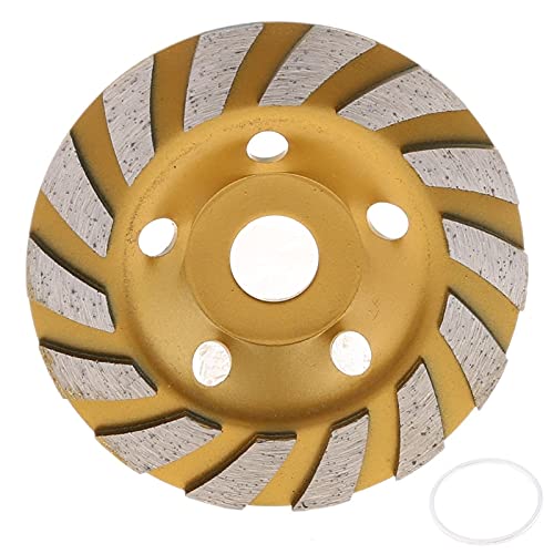 125mm Diamond Grinding Cup Wheel for Concrete, Granite, Marble - Angle Grinder Accessory (Blue) | Perfect for Masonry, Stone Cutting & Surface Preparation