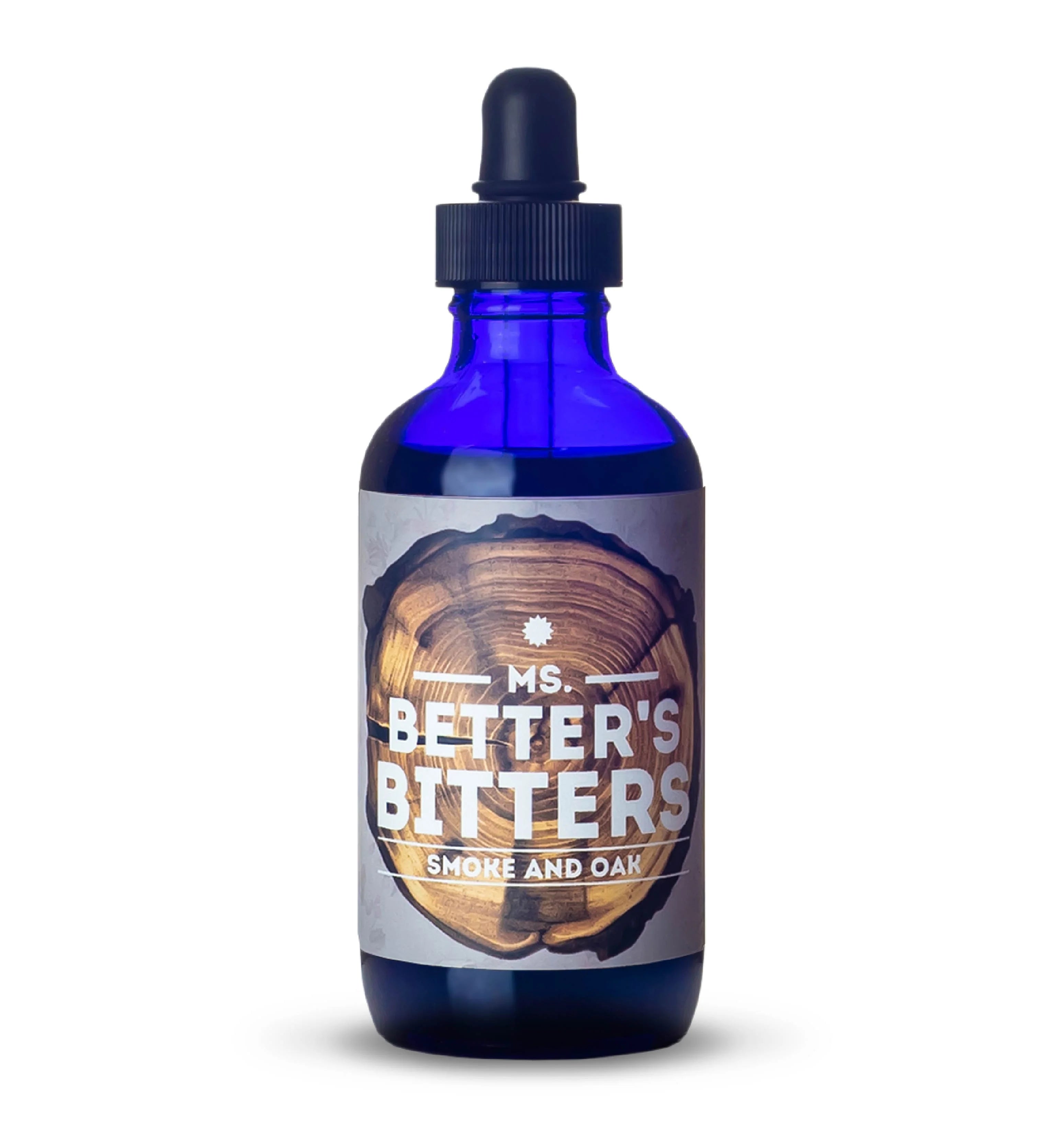 MS. BETTER'S Premium Smoke & Oak Cocktail Bitters - 4oz Bottle for Old Fashioned, Manhattan & Whiskey Drinks | Artisanal Bar Accessories for Home Mixologists & Bartenders