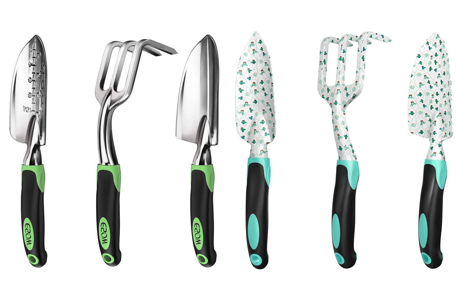 ESOW 3-Piece Heavy Duty Garden Tool Set with 100% Metal Spray Nozzle - Durable Gardening Tools for Planting, Weeding & Watering - Perfect for Lawn Care, Backyard & Outdoor Use