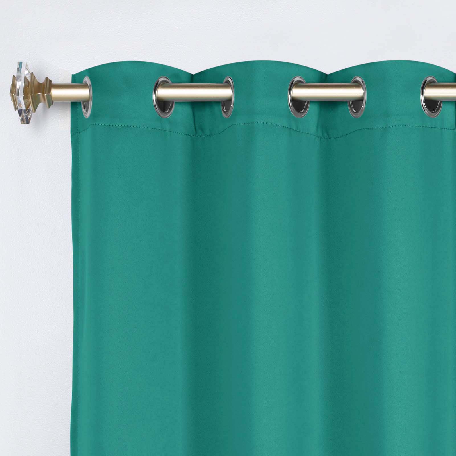 Premium Blackout Curtains Set of 2 - 100% Room Darkening, Machine Washable & Noise Reducing for Bedroom, Nursery & Home Theater