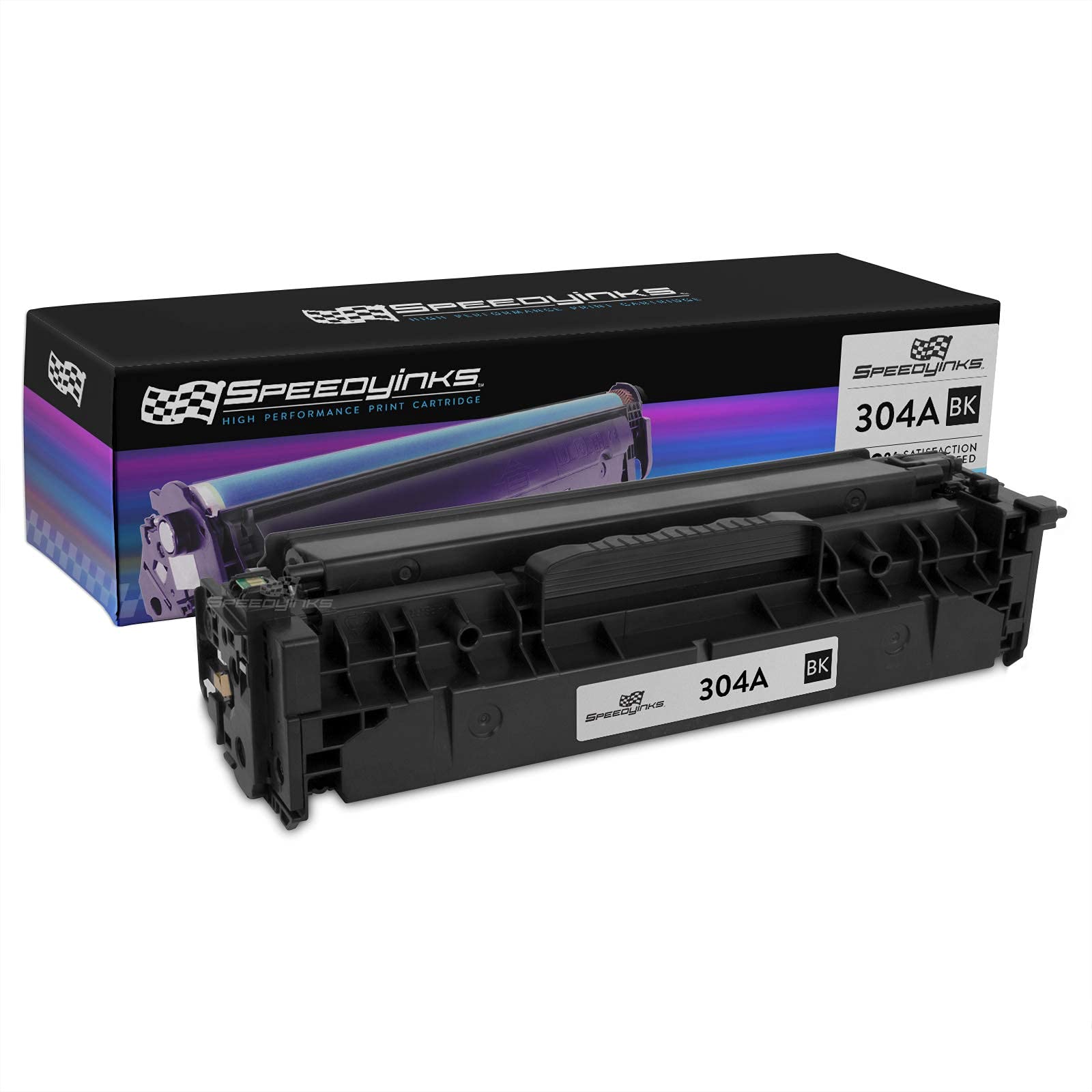 High-Quality Remanufactured Black Toner Cartridge Replacement for HP 304A/CC530A - Compatible with HP Color LaserJet CM2320n, CP2025n, CM2320fxi, CM2320nf, CP2025dn, CP2025x Printers - Perfect for Office & Home Printing Needs