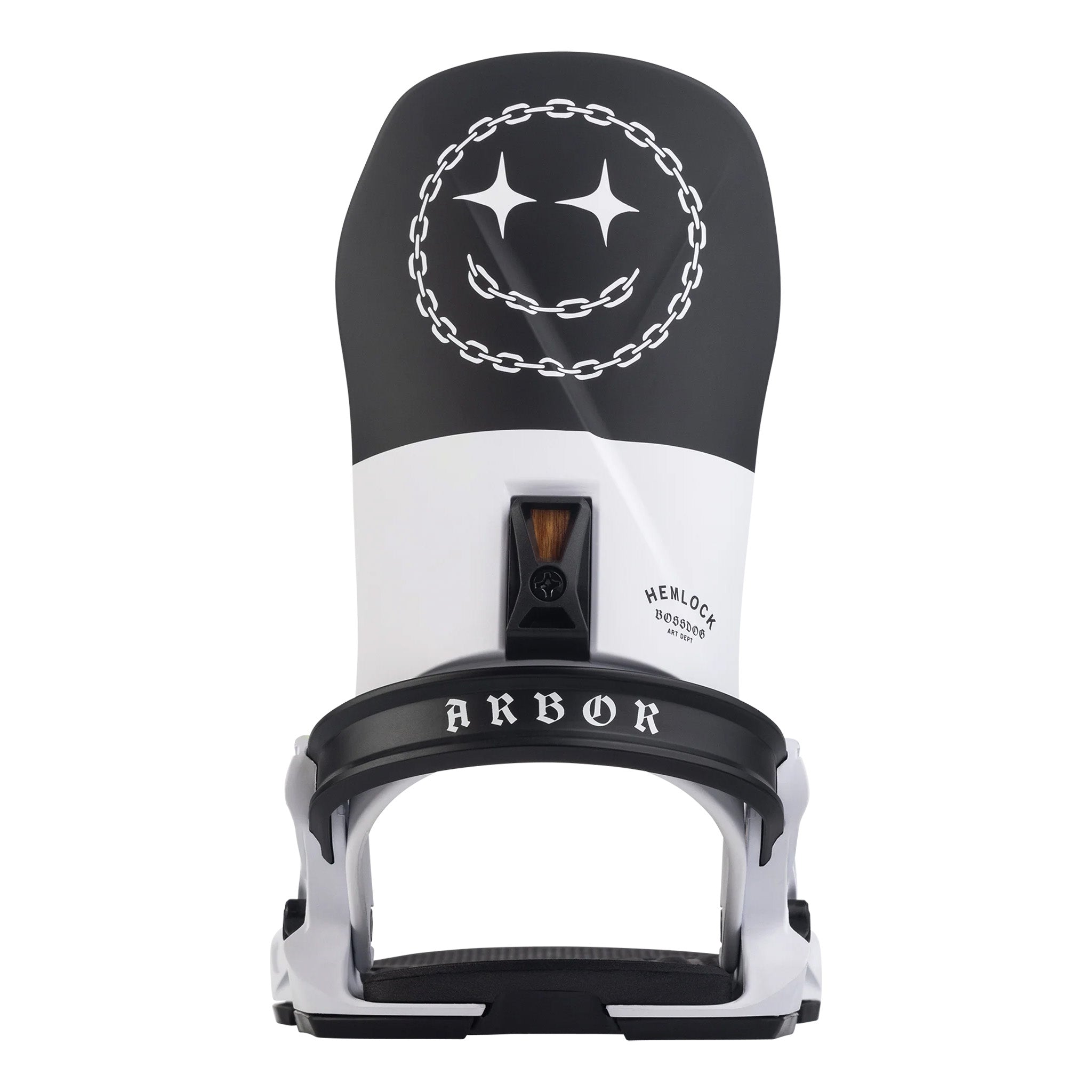 Arbor Hemlock Boss Dog Snowboard Binding 2025 - Men's All-Mountain Freestyle Bindings for Powder & Park Riding | Perfect for Backcountry Adventures & Resort Snowboarding