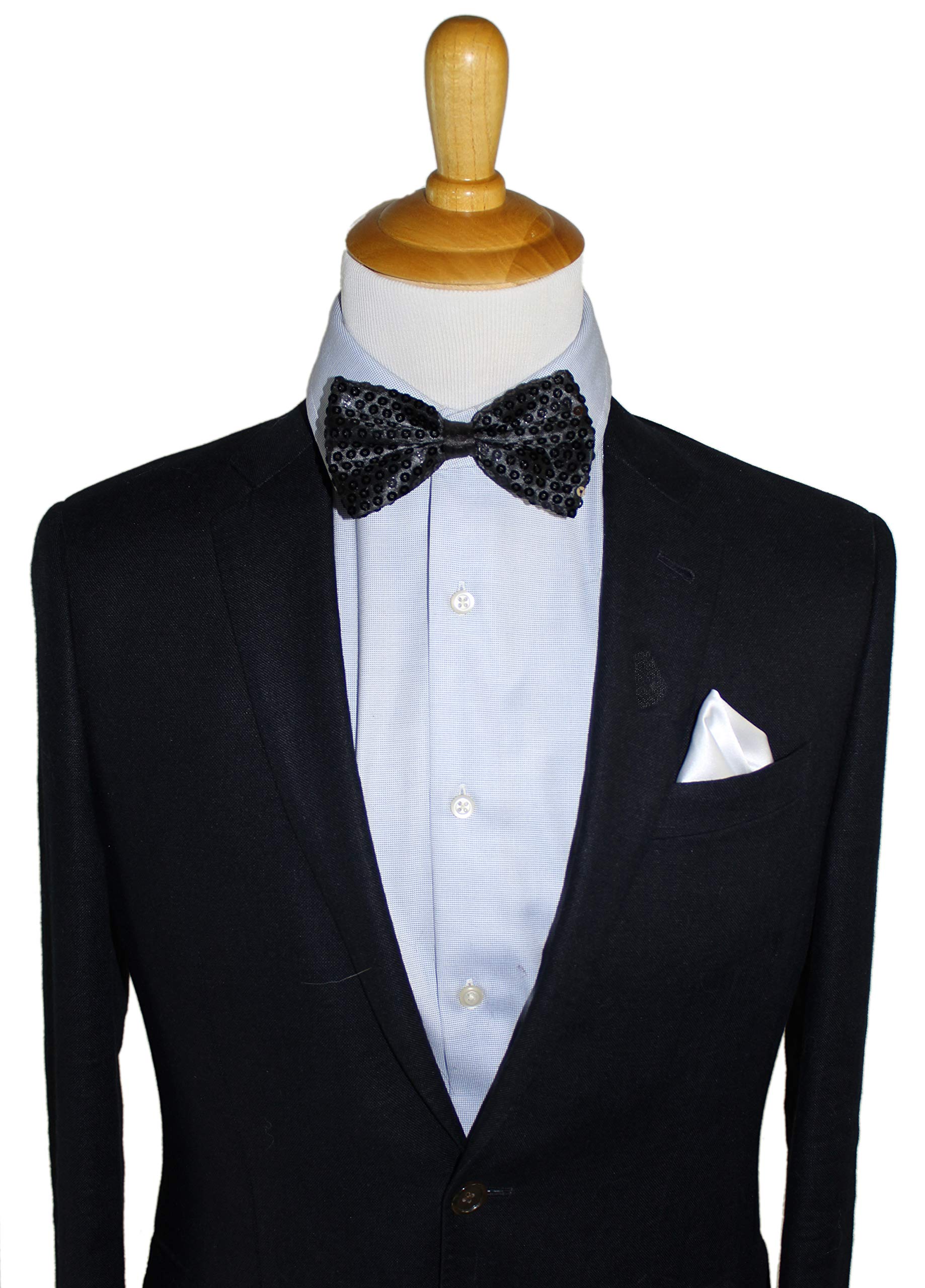 Ted & Jack Fashion Sequin Bow Tie for Men - Elegant Glitter Bowtie for Weddings, Parties & Special Occasions