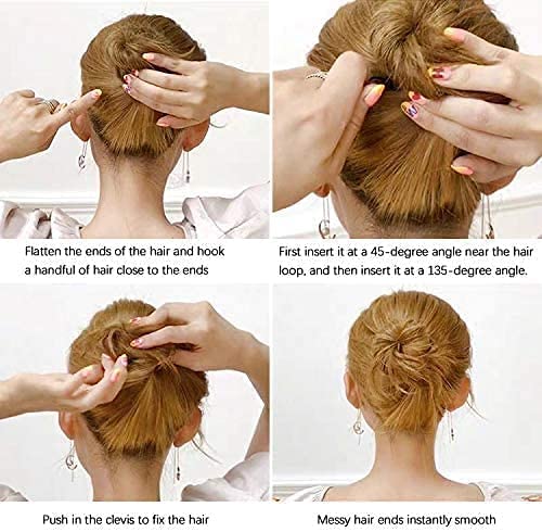 U-Shaped Hair Pins for Women & Girls - 100 Pack Black Hair Clips (7cm) | Hairstyling Accessories for Updos, Buns & Braids | Secure Hair Hold for Everyday & Special Occasions