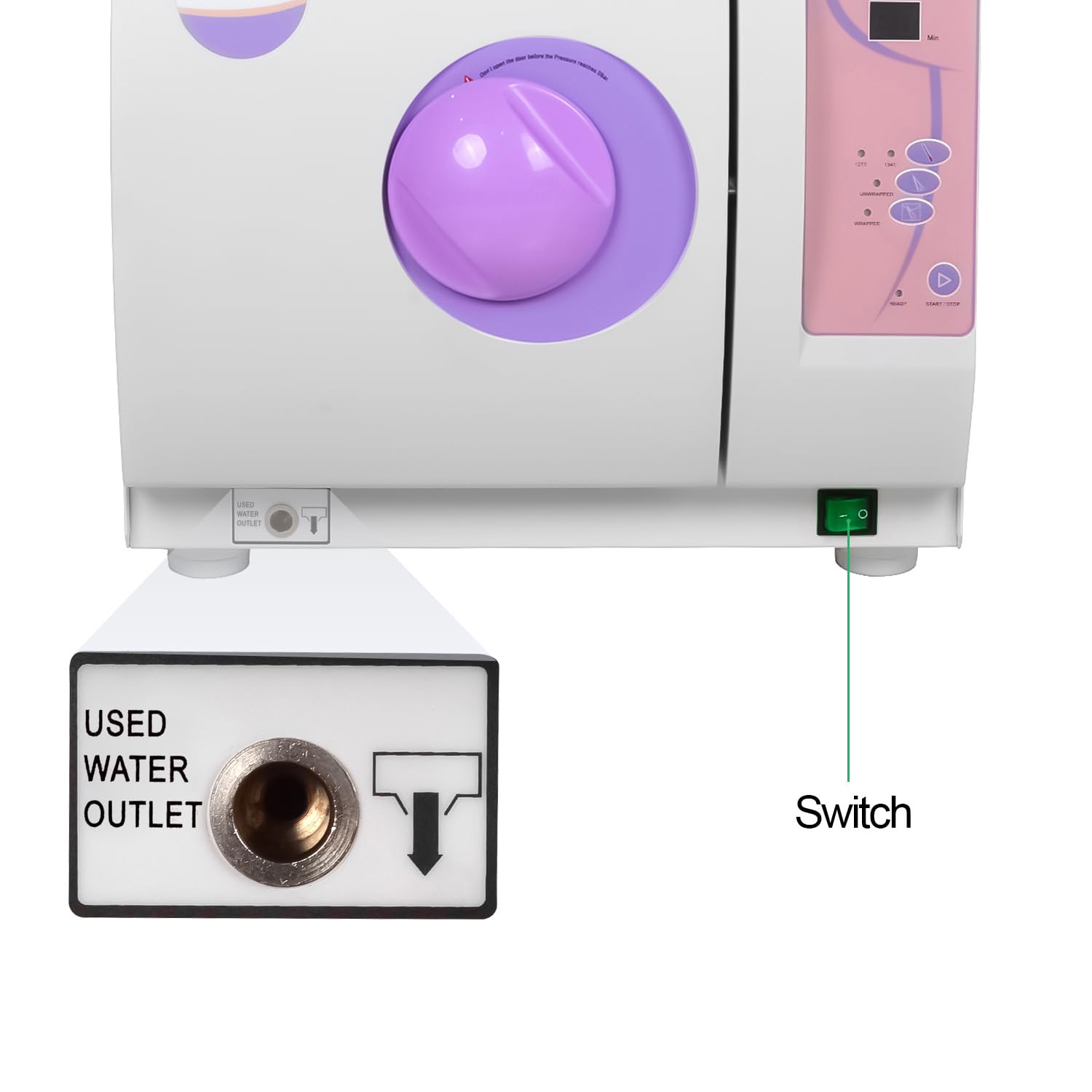 Global Dental 18L Lab Autoclave - High Pressure Vacuum Steam Sterilizer, Mini330 Thermal Stainless Steel for Dental Clinics, Hospitals & Laboratories - Perfect for Sterilizing Dental Instruments, Surgical Tools & Medical Equipment