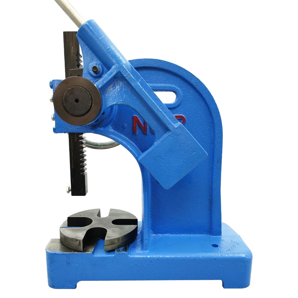 2 Ton Manual Arbor Press - Cast Iron Desktop Ratcheting Press Machine with 8.46