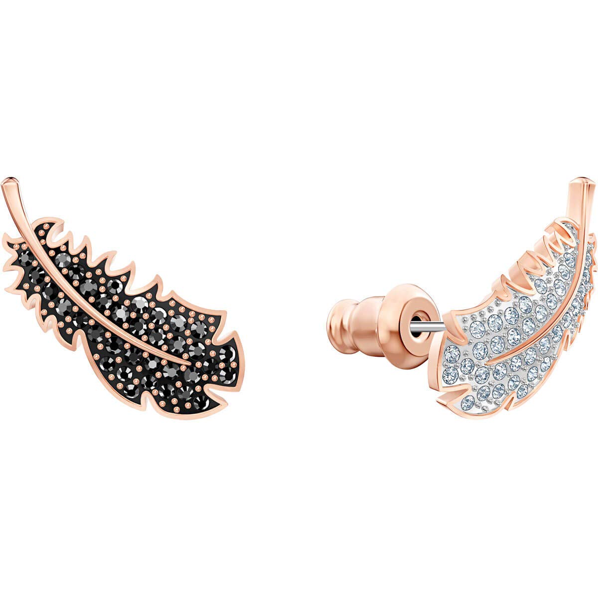 Swarovski Crystal Long Drop Earrings for Women - Elegant Rose Gold-Tone Dangle Earrings | Perfect for Parties, Weddings & Special Occasions