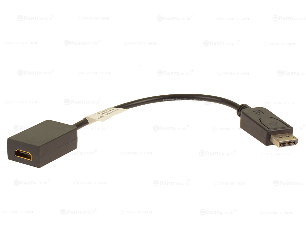 Original Dell OEM DisplayPort to HDMI Adapter Cable (Model Y4D5R YX7CK) - Connect Laptop/PC to Monitor, TV, or Projector for HD Video & Audio
