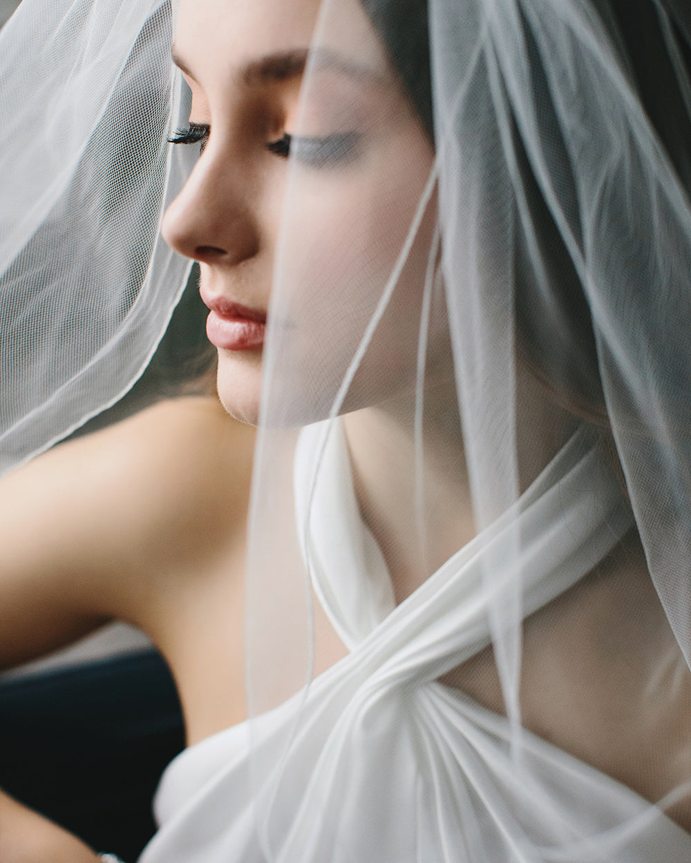 Elegant Pencil Edge Bridal Veil - Perfect for Weddings, Bridal Showers & Formal Events | Lace Trim Cathedral Length Wedding Veil