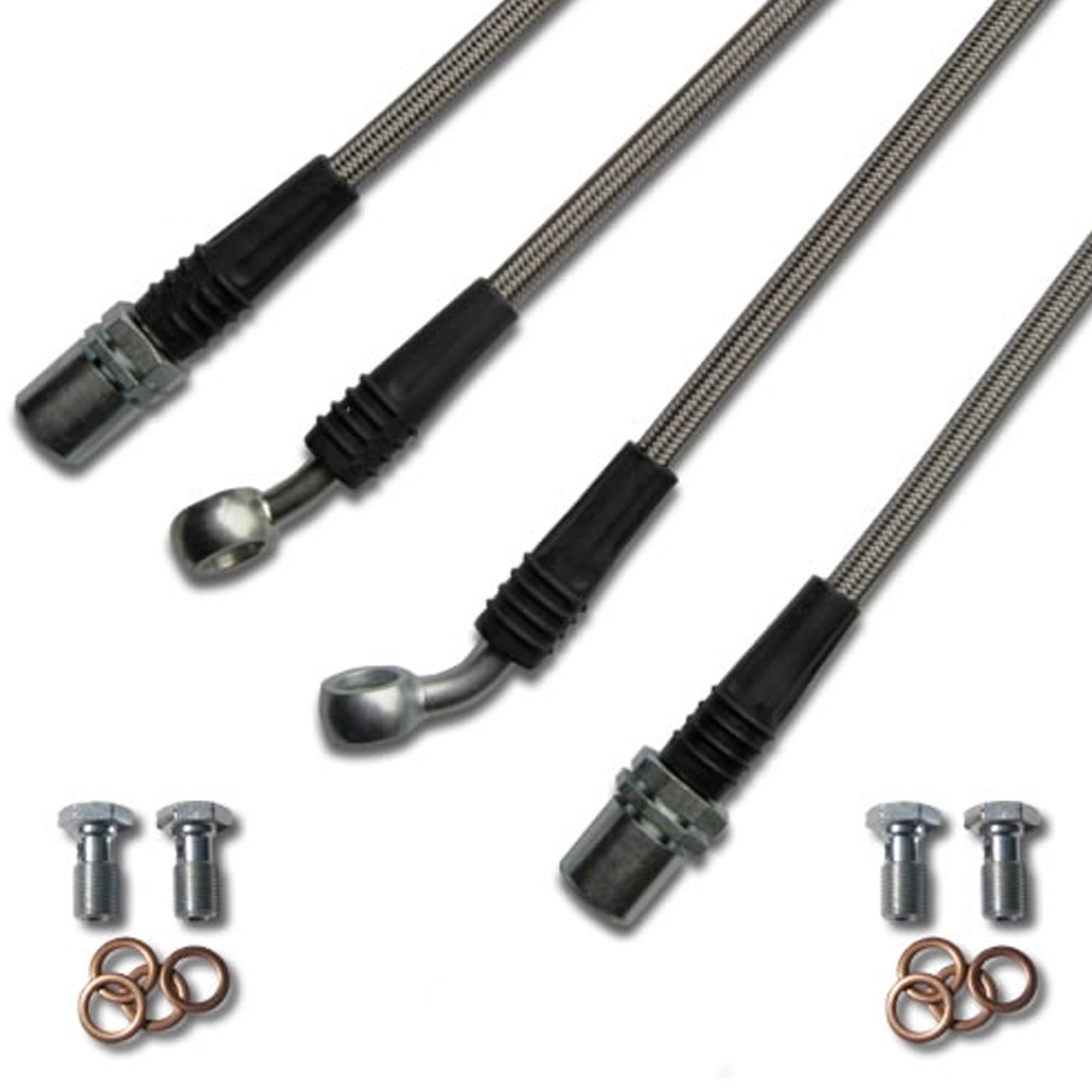 High-Quality Brake Line Kit for Subaru 2.5 RS (1998-2001) - 4 Line Stainless Steel Brake Hose Set - SUB-1005BL - Perfect for Performance Upgrades & Off-Road Driving