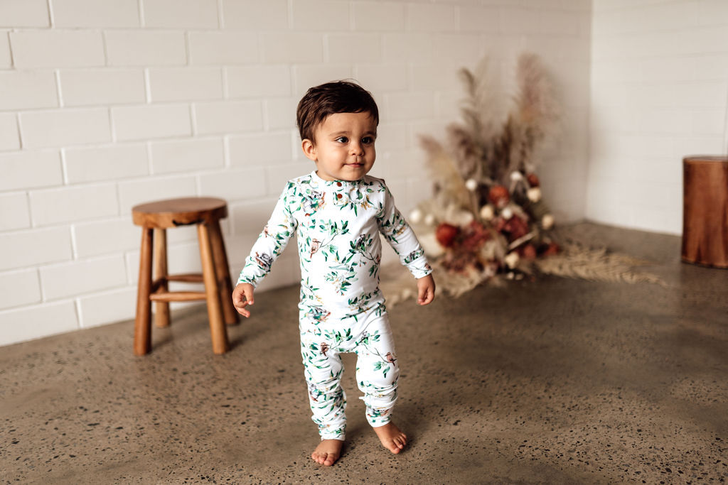 Organic Baby Growsuit - Snuggle Hunny Soft Eucalyptus Fabric - Perfect for Newborns, Infants & Toddlers - Ideal for Playtime, Naptime & Everyday Comfort