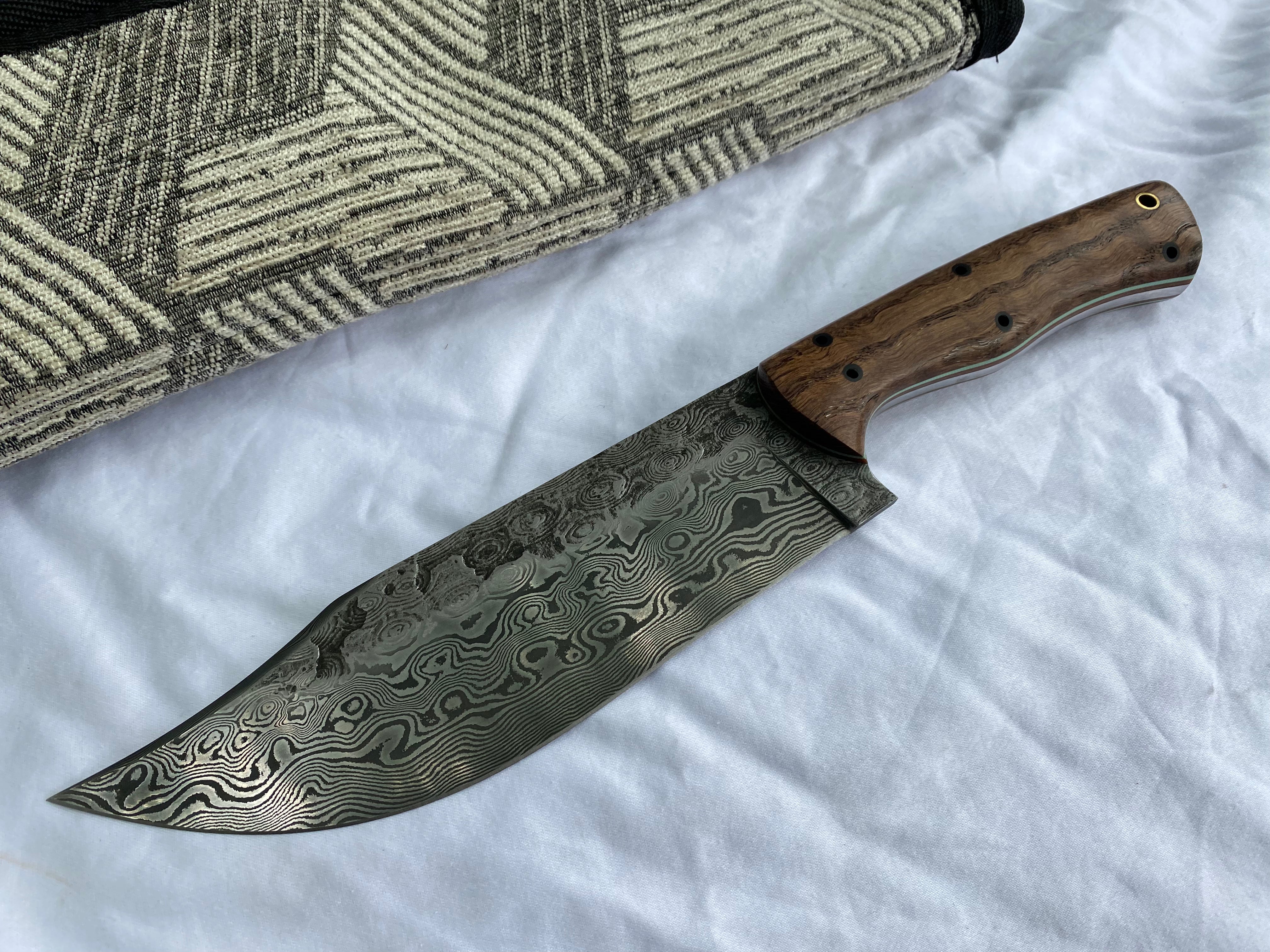 Custom Bowie Knife - High-Quality Handmade Hunting & Survival Knife for Outdoor Adventures, Camping, Bushcraft & Collectors