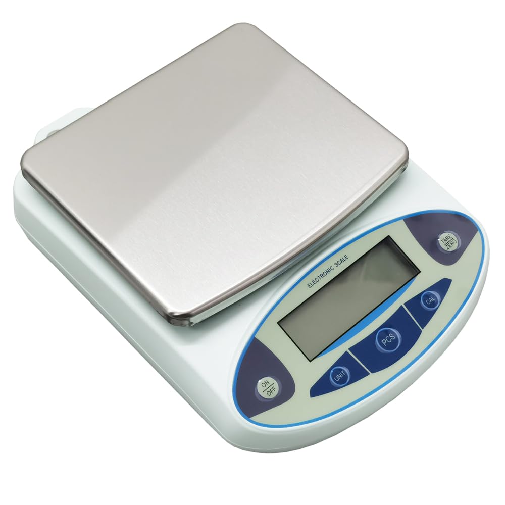 5kg/0.01g High Precision Digital Analytical Electronic Balance - Lab Scale & Kitchen Scale for Scientific Research, Cooking, Jewelry Weighing & Precise Measurements